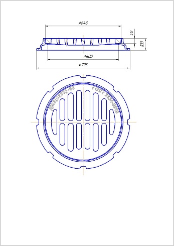 Дождеприёмник круглый (С250) - АО Литейно-механический завод «Стройэкс»
