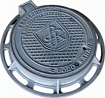 Люк с логотипом "Екатеринбург Водоканал" - АО Литейно-механический завод «Стройэкс»